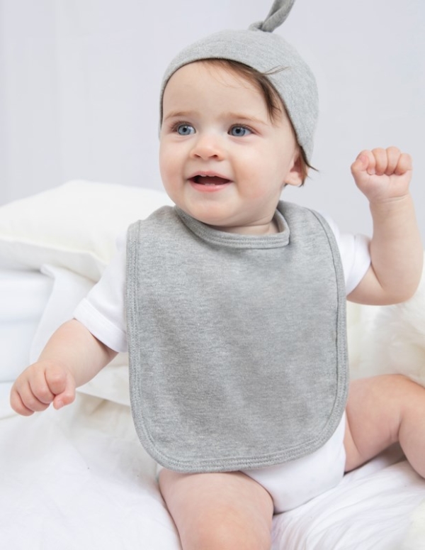 Babybekleidung mit Firmenlogo - Babylätzchen einfarbig