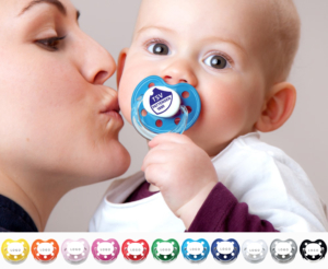Babyschnuller mit Logoaufdruck
