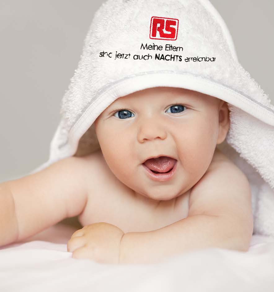 Baby Kapuzenhandtuch mit Stick des Logos – RS Componentes GmbH