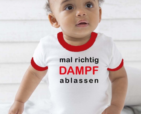 Babybody mit Firmenlogo