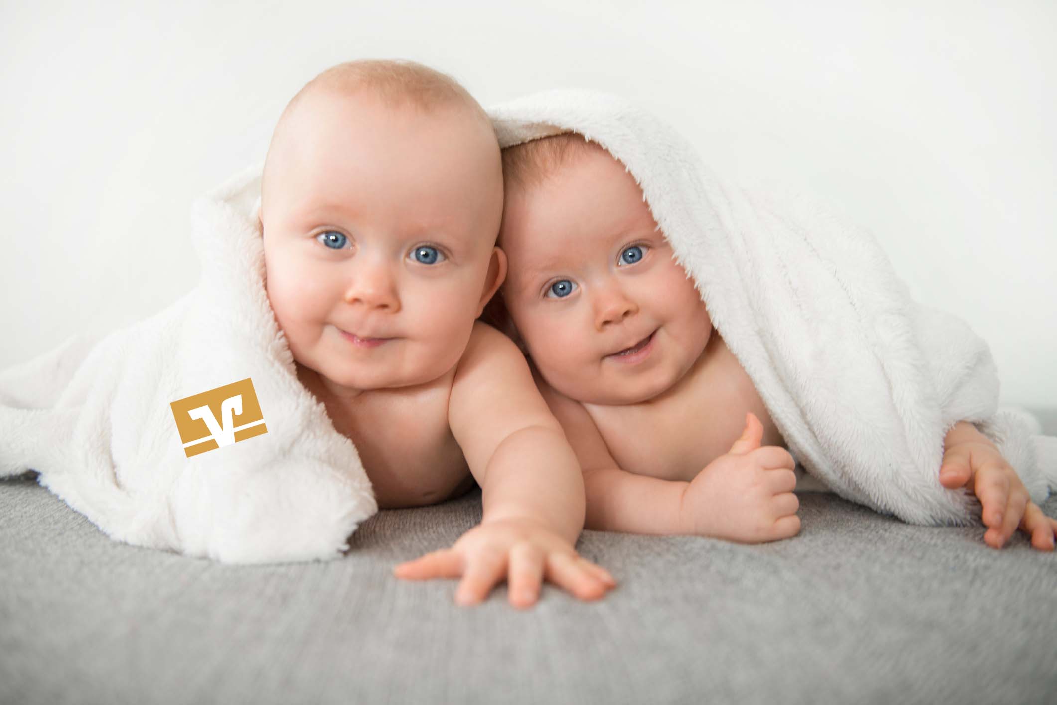 Babykapuzenbadetuch für Raiffeisenbank Landshuter Land