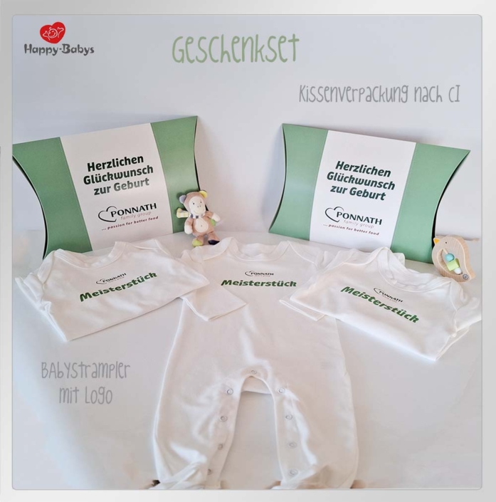 Ponnath Babygeschenkset mit Firmenlogo