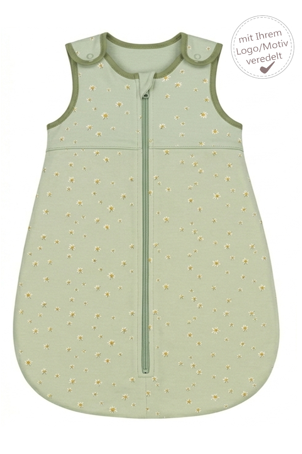Babyschlafsack Blumen mit Logo